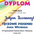 Justyna Rusnarczyk i Krystian Kubowicz laureatami festiwalu „Tęczowe Piosenki Jana Wojdaka”