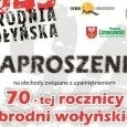 W 70 rocznicę Rzezi Wołyńskiej zapraszamy na uroczystą mszę św. w intencji pomordowanych