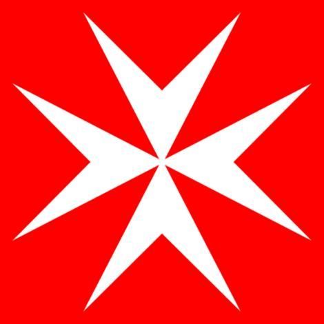 krzyż maltański, zwany też krzyżem ośmiu błogo- sławieństw lub ośmiu cnót rycerskich. Kolor biały to symbol cnoty czystości. Osiem krańców krzyża to także odniesienie do ośmiu grup te- rytorialnych zwanych mowami (językami). Forma krzyża maltańskiego pojawia się na herbach miast, flagach morskich służb ratowniczych, odznakach i odznaczeniach cywilnych i wojskowych wielu państw.